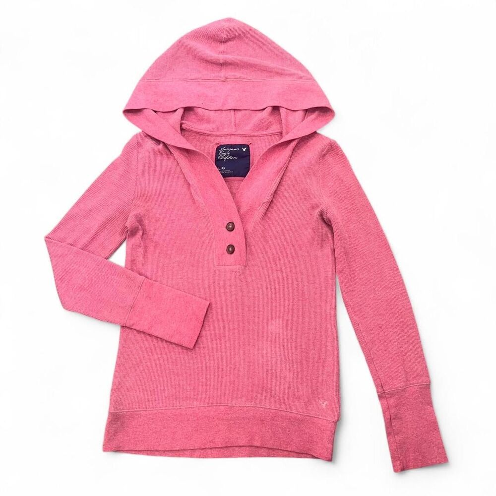 American-eagle-outfitters Women's Pink and Red Shirt
